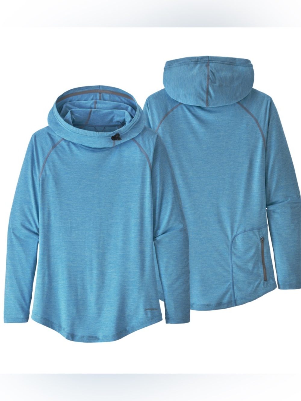 Patagonia Sunshade Technical Hoody Mens L Blue UPF Fishing Hiking
